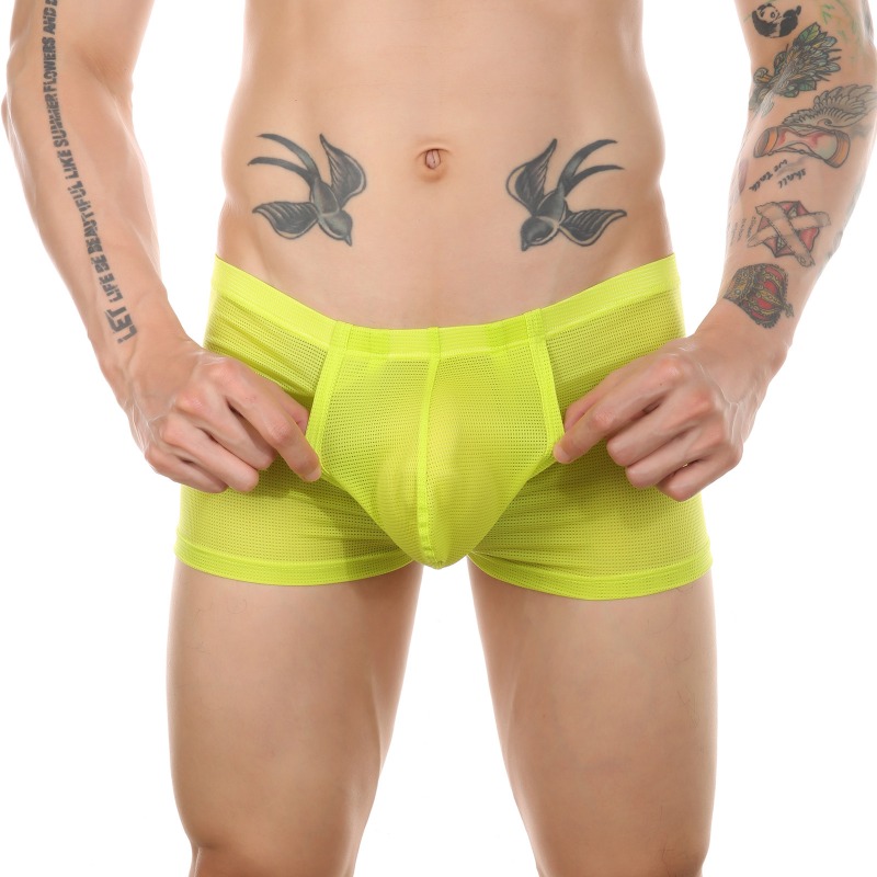 Trunk Breathable Men - Men Boxers Briefs Fly Pouch Front
