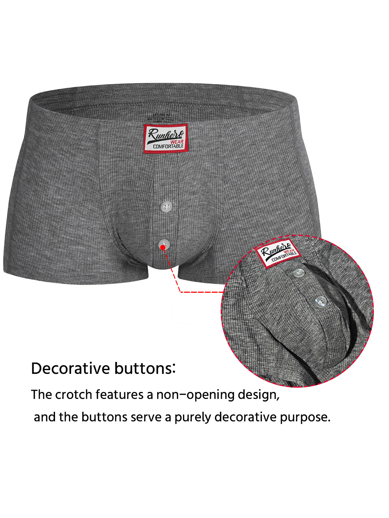 Mens Boxers Sexy Low-waist Und - Pouch Boxer Pouch บทวิจารณ์และราคา