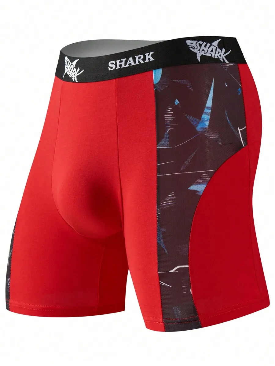 Red Spliced Mesh Boxer Shorts  - Mesh Sport Boxer บทวิจารณ์และราคา