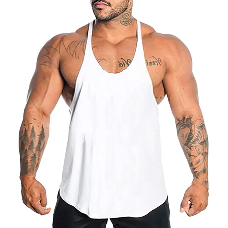 Running Vests Men Sleeveless S - Suspender Tank Top บทวิจารณ์และราคา