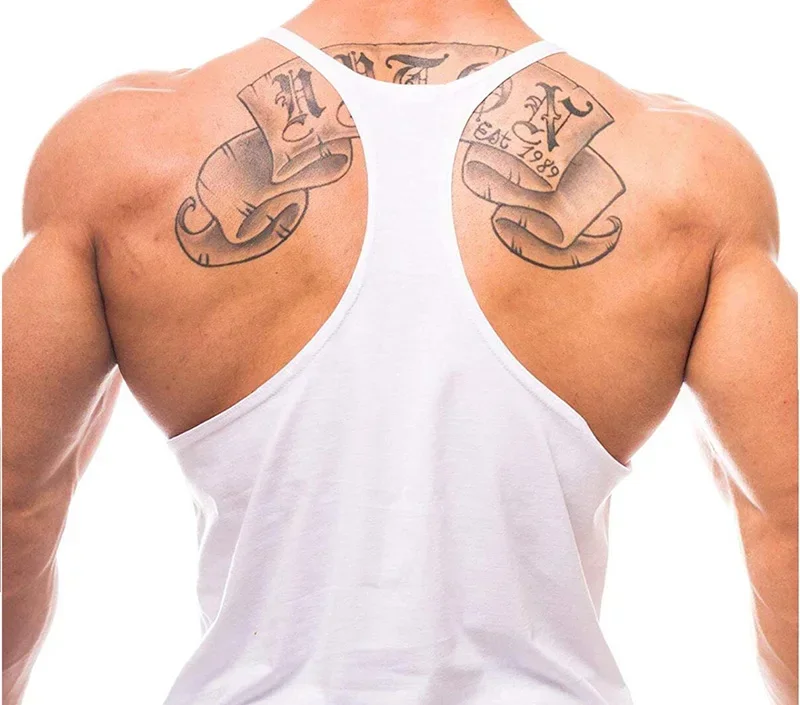 Running Vests Men Sleeveless S - Suspender Tank Top บทวิจารณ์และราคา