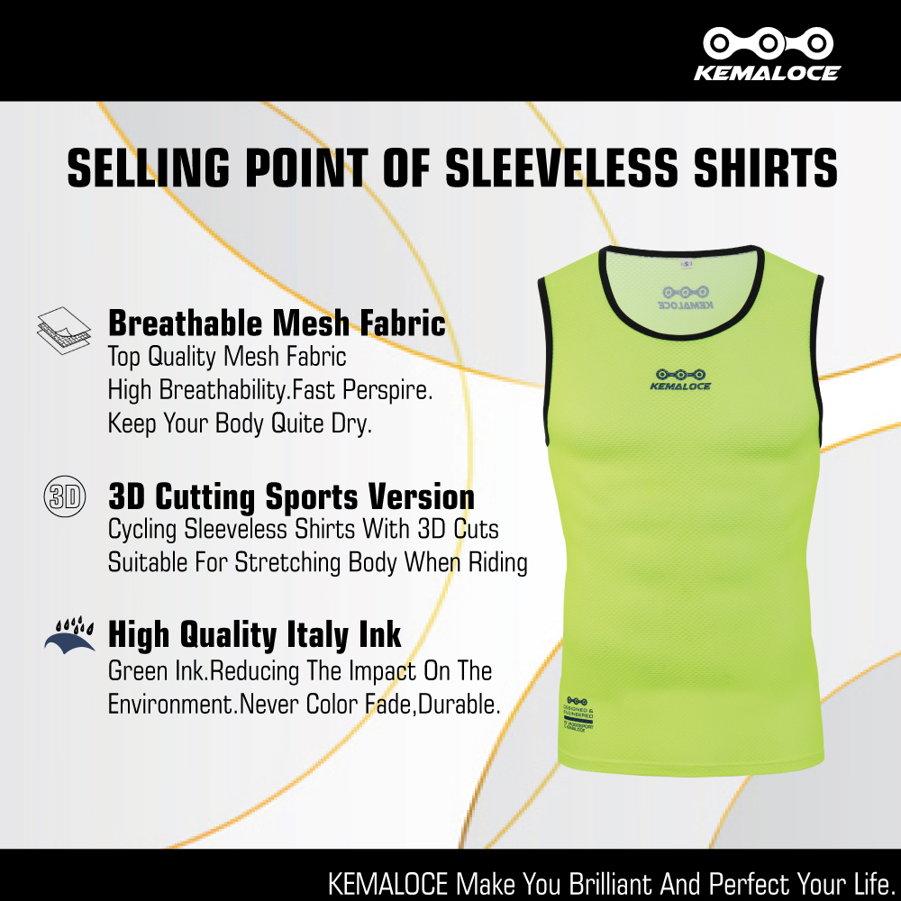 KEMALOCE Cycling Base Layer Me - Sleeveless Undershirt บทวิจารณ์และราคา