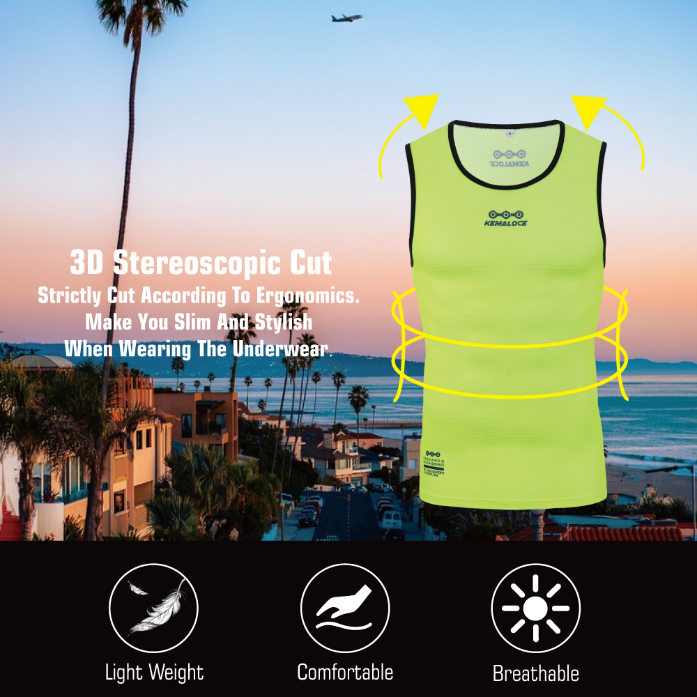 KEMALOCE Cycling Base Layer Me - Sleeveless Undershirt บทวิจารณ์และราคา