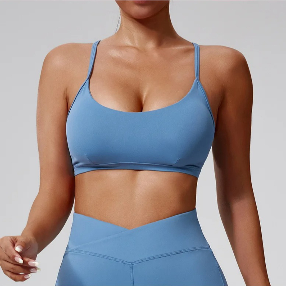 Sexy Cross Back Sports Bra Wom - Quick Dry Underwear บทวิจารณ์และราคา