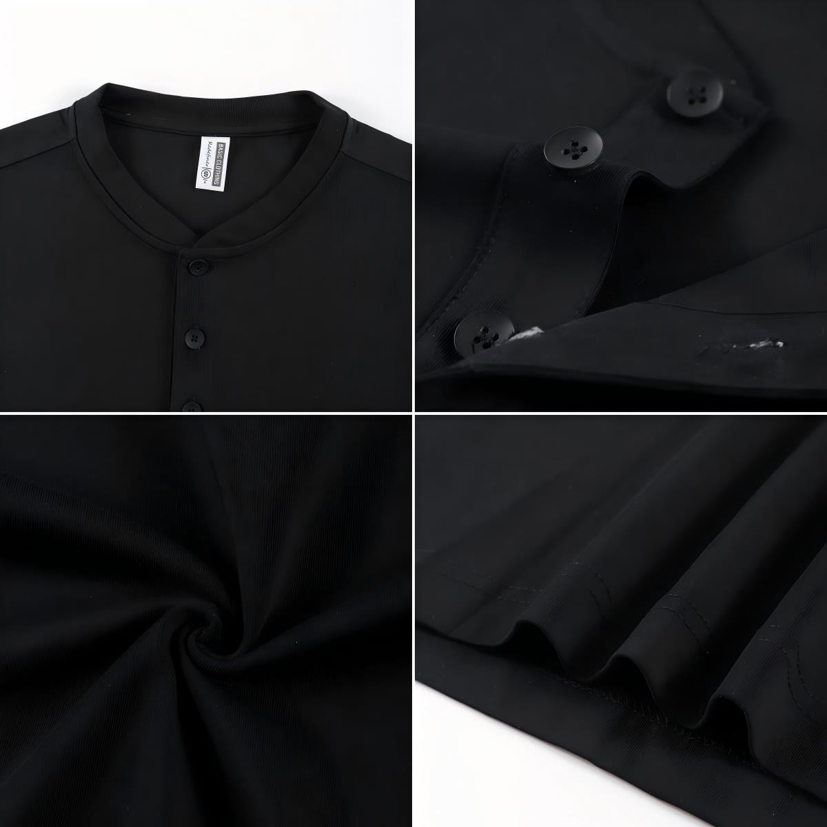 2026 NEW Solid Cotton Henley S - Undershirt Crew Neck บทวิจารณ์และราคา