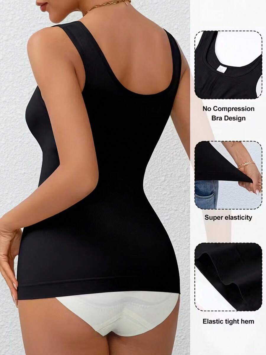Women Seamless Compression Cam - Sleeveless Undershirt บทวิจารณ์และราคา