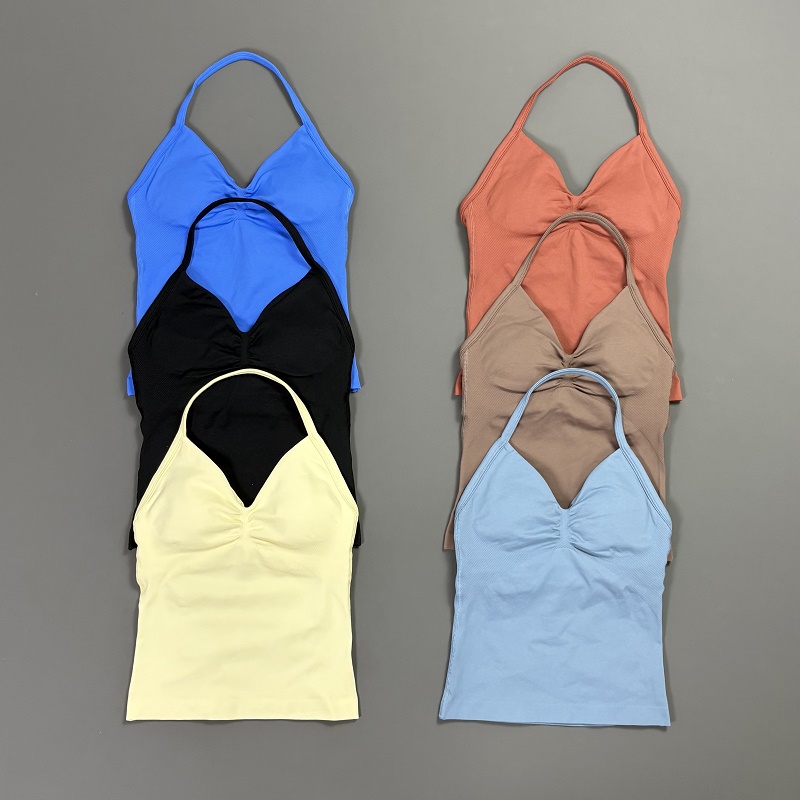 Sports Tank Top Women Halter V - Suspender Tank Top บทวิจารณ์และราคา