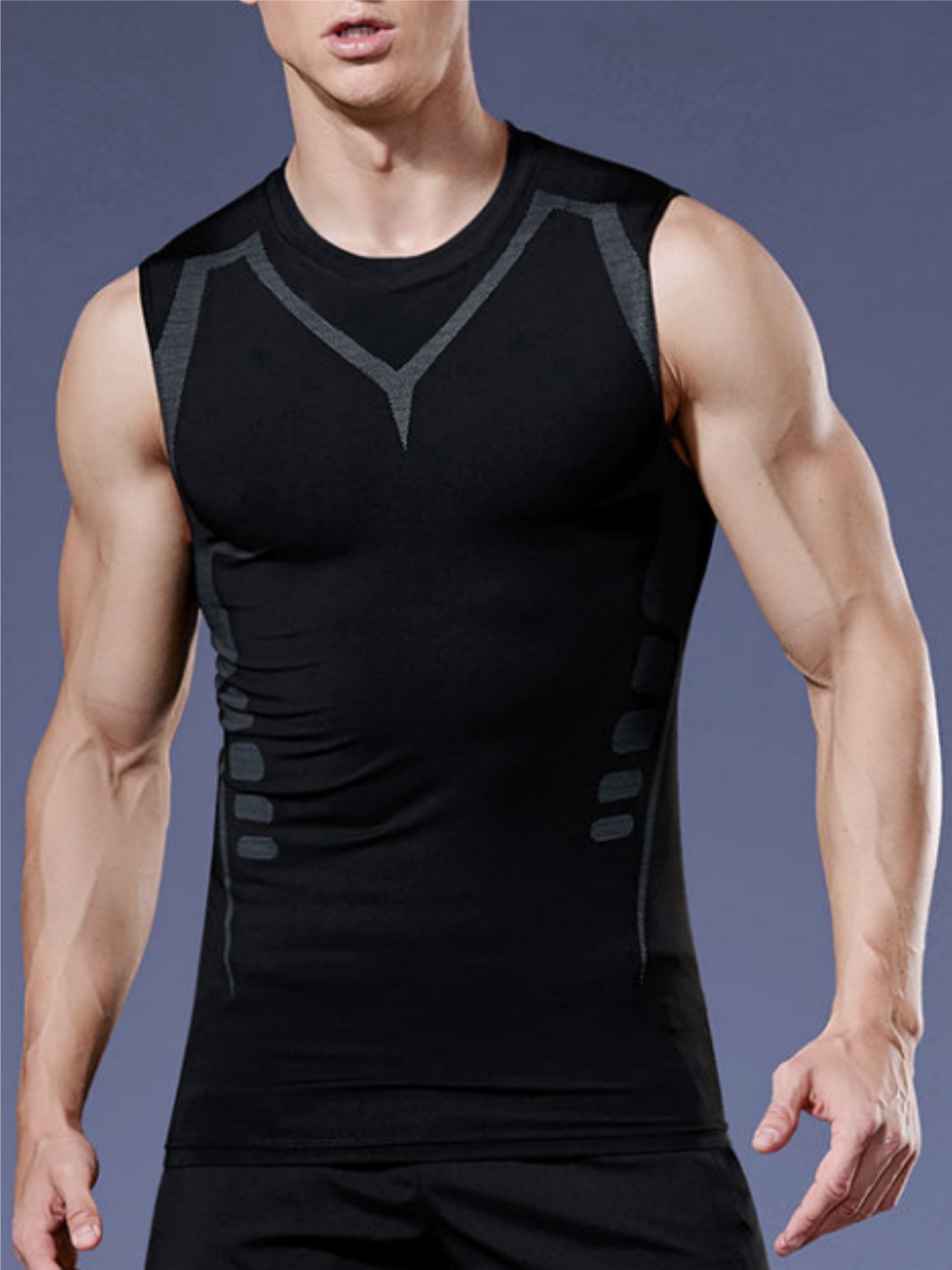 Men's Tight Vest Compression S - T Shirt Tight Fit บทวิจารณ์และราคา