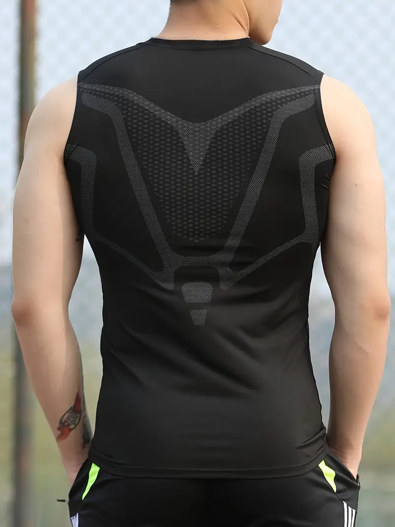 Men's Tight Vest Compression S - T Shirt Tight Fit บทวิจารณ์และราคา