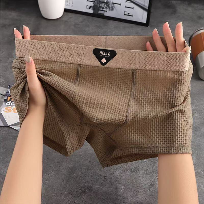 4pcs Men's Boxer Shorts Ice Si - Multi Pack Underwear บทวิจารณ์และราคา