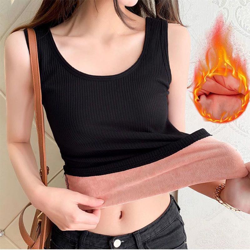 Thermal Vest Women Sexy Winter - Undershirt Crew Neck บทวิจารณ์และราคา