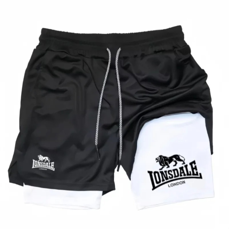 Summer Harajuku 2-in-1 Running - Compression Shorts Athletes บทวิจารณ์และราคา