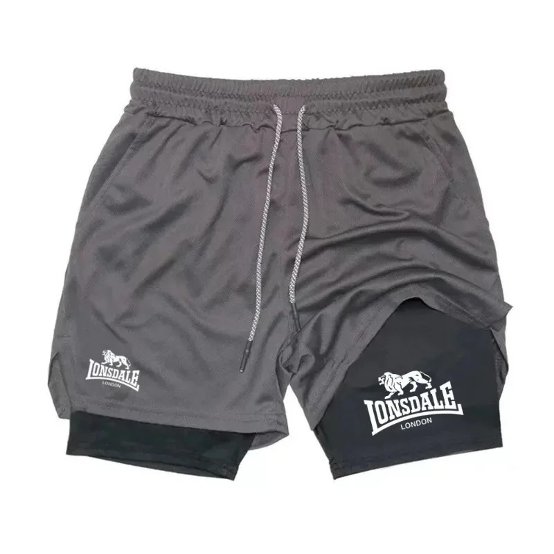 Summer Harajuku 2-in-1 Running - Compression Shorts Athletes บทวิจารณ์และราคา