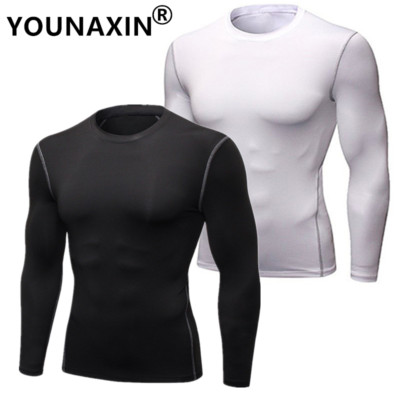 Men's Running Sports Long Slee - T Shirt Tight Fit บทวิจารณ์และราคา