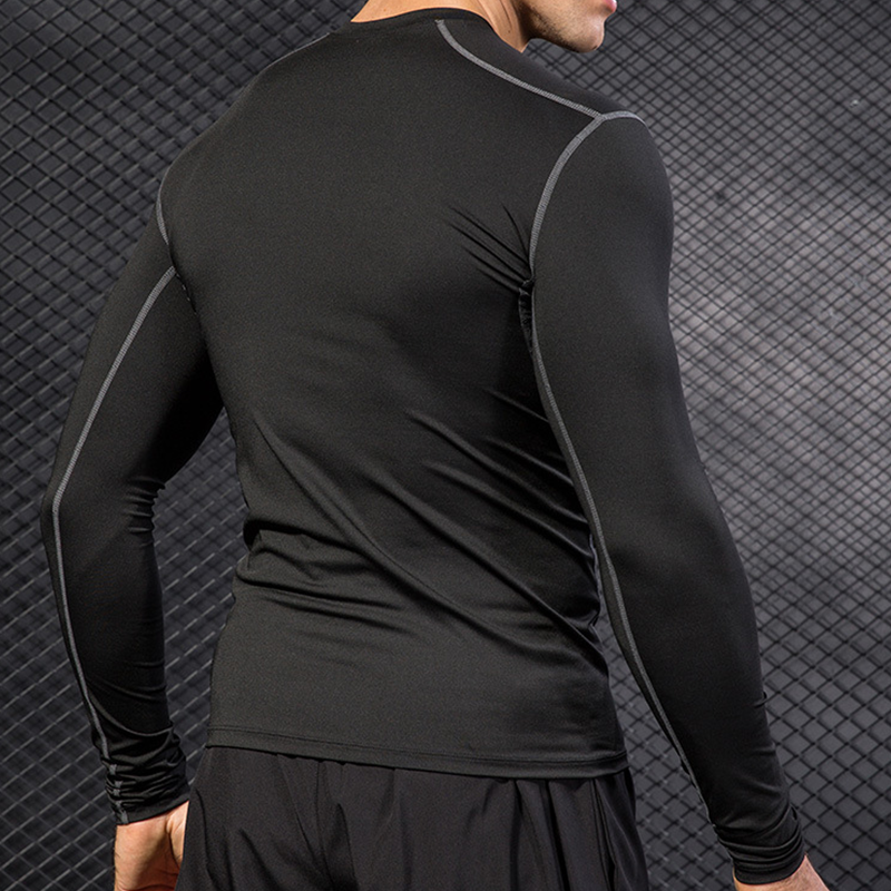 Men's Running Sports Long Slee - T Shirt Tight Fit บทวิจารณ์และราคา