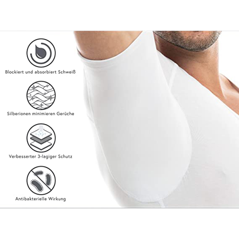Men Undershirts Anti-transpira - Undershirt Crew Neck บทวิจารณ์และราคา