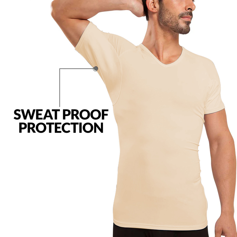 Men Undershirts Anti-transpira - Undershirt Crew Neck บทวิจารณ์และราคา