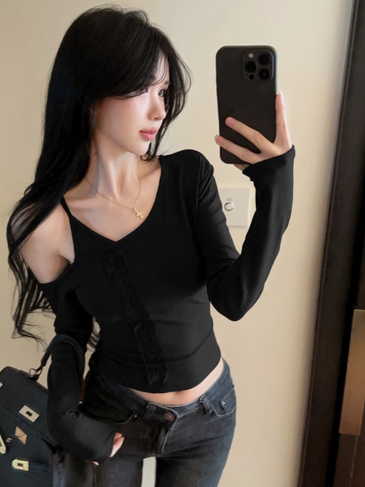 Women's Lace under Shirt Sleev - Sleeveless Undershirt บทวิจารณ์และราคา