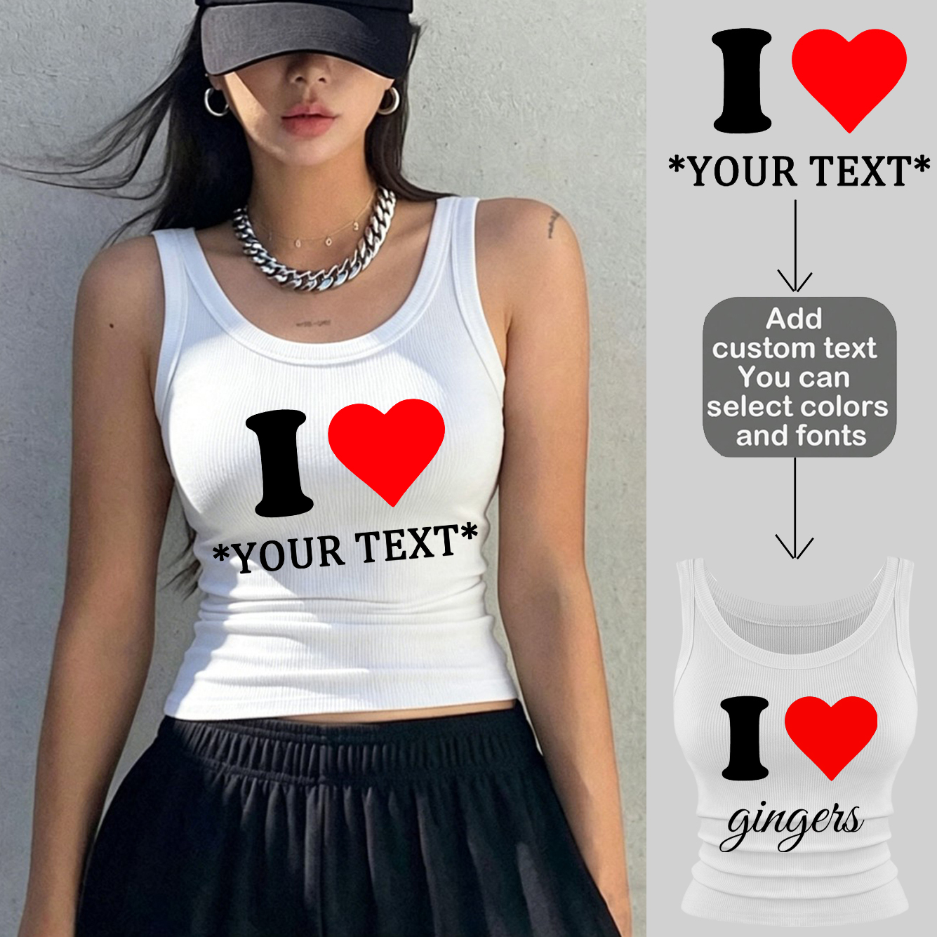 Personalization Custom Sleevel - Tank Top Ribbed บทวิจารณ์และราคา