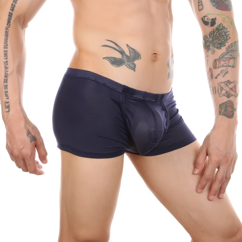 Men Boxers Briefs Fly Pouch Fr - Trunk Breathable Men บทวิจารณ์และราคา