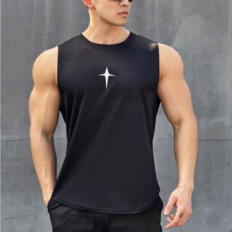 summer Sleeveless vest outdoor - Undershirt Crew Neck บทวิจารณ์และราคา