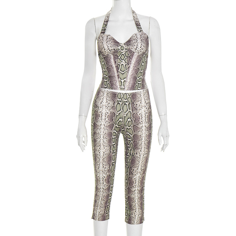 Serpentine Print Women Sexy 2  - Suspender Tank Top บทวิจารณ์และราคา