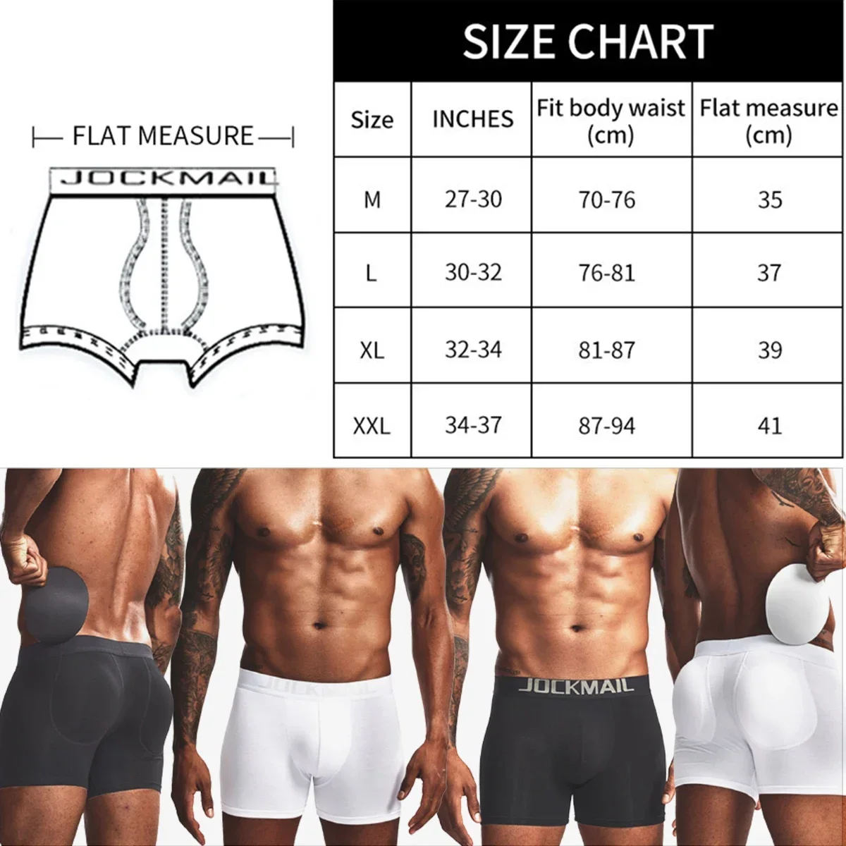 Men Comfortable Cotton Butt Li - Boxer Brief Pack Cotton บทวิจารณ์และราคา