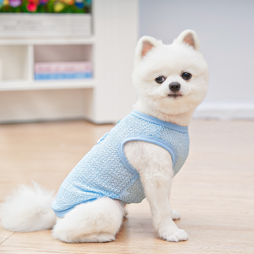Cute Dog Cooling Vest Solid Br - Sleeveless Undershirt บทวิจารณ์และราคา