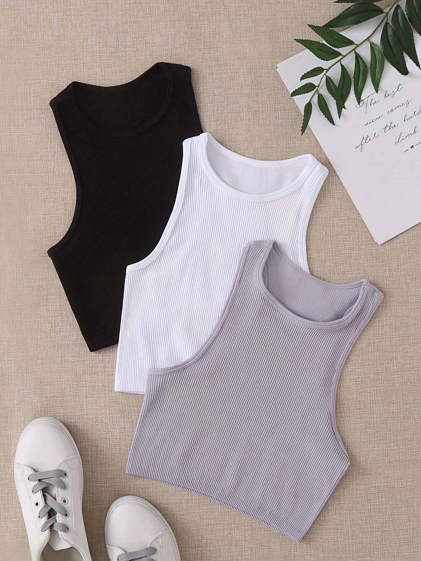 Ribbed Seamless Sports Bra Tan - Tank Top Ribbed บทวิจารณ์และราคา
