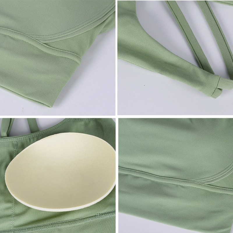 New Cross Back Nylon Yoga Top  - Quick Dry Underwear บทวิจารณ์และราคา